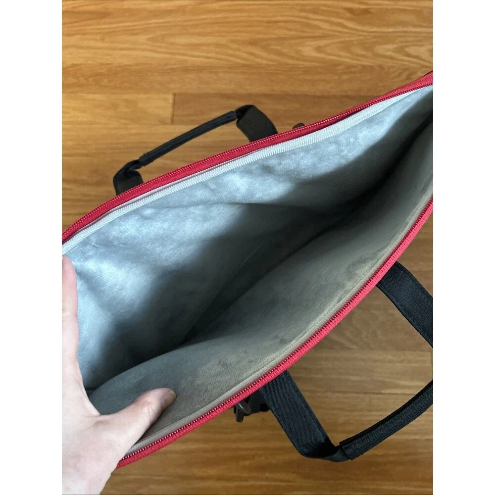 Laptop Case  Briefcase Water Resistant Shockproof Red Edge Bag
